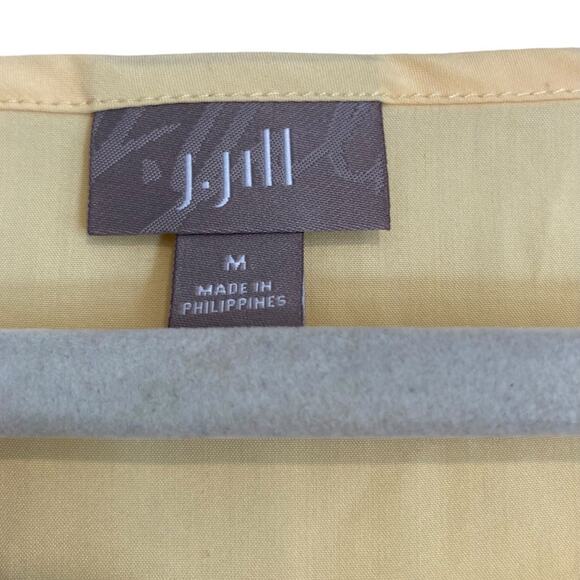 Womens JJill Yellow Pique Modern Boxy Cropped Buttery Soft Modal Top Size Medium - Picture 7 of 16